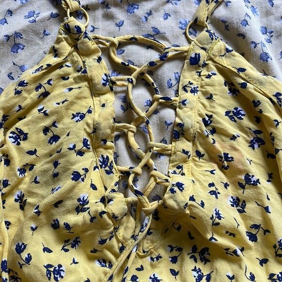 Torrid Yellow Floral Tank Top - Picture 5 of 6